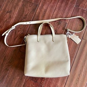 Madewell small transport crossbody in light Grey